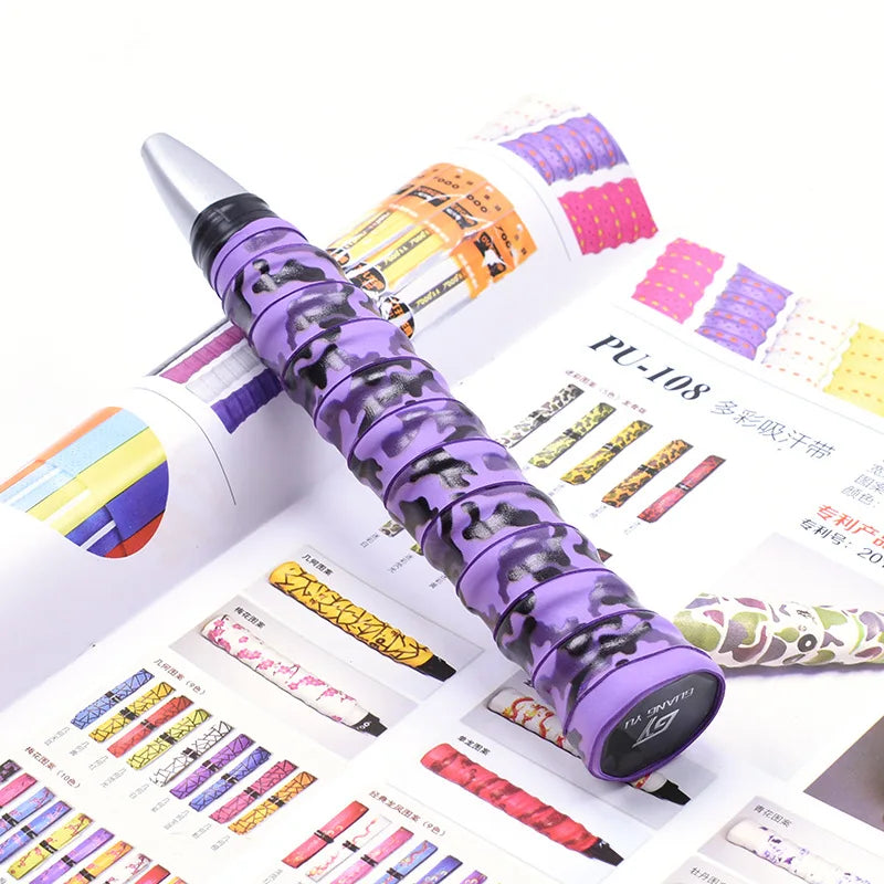 Absorb Sweat Racket Anti-slip Tape Handle Grips For Tennis Badminton Camouflage Wrapping Skidproof Sweat Band Sports Badminton