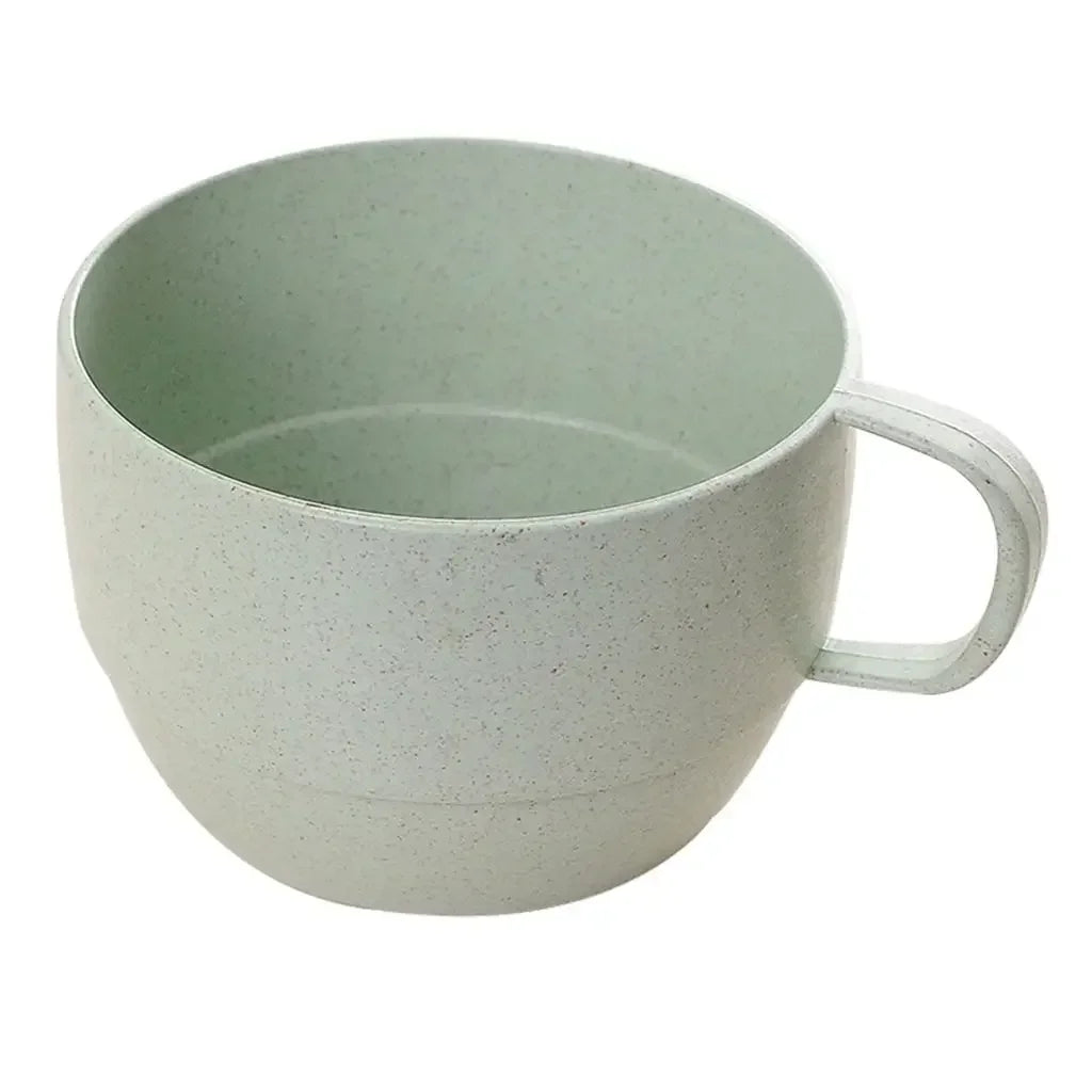 Eco-friendly Wheat Milk Cup  Breakfast Tea Mug  Simple Drinking Cup  Coffee Cups  European Style