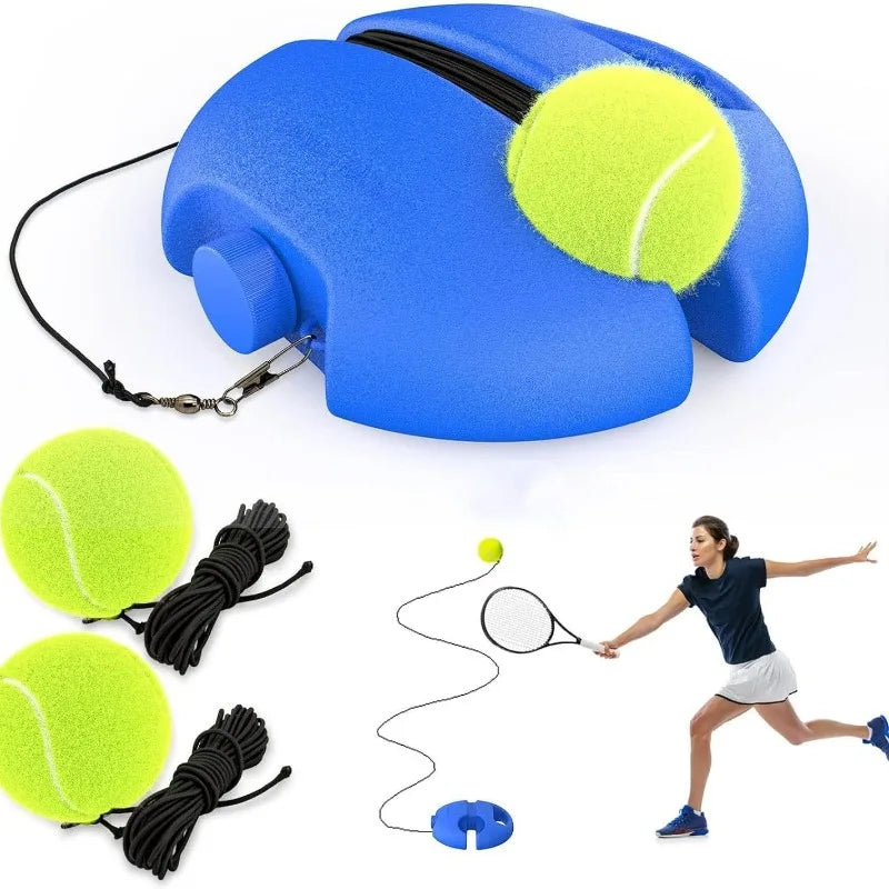 Professional Tennis Training Aids Bases with Elastic High Elasticity, Durable Elastic Rope with Rebound Fixed Training Tool