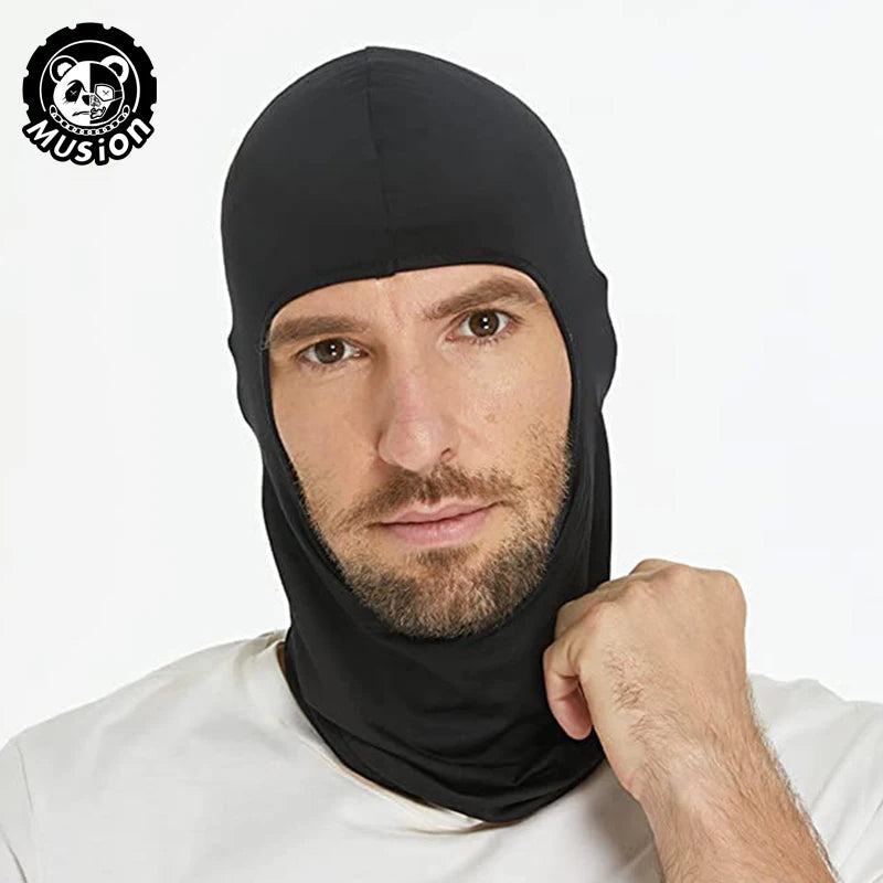 Musion Motorcycle Balaclava Sun Protection Full Face Mask Breathable Mesh Airsoft Mask Balaclava Bicycle Cycling Head Cover Unde