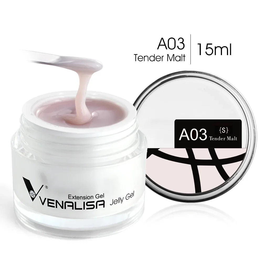 15ml Venalisa Poly Nail Gel 12 Color Camouflage Color UV LED Nail Polish Builder Extension Gel Nail Self Leveling Jelly Manicure