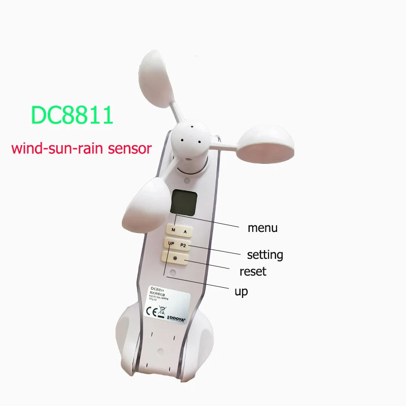 free shipping Dooya DC8811 433MHz Solar Wireless Wind Sun rain Sensor for awning and shutter