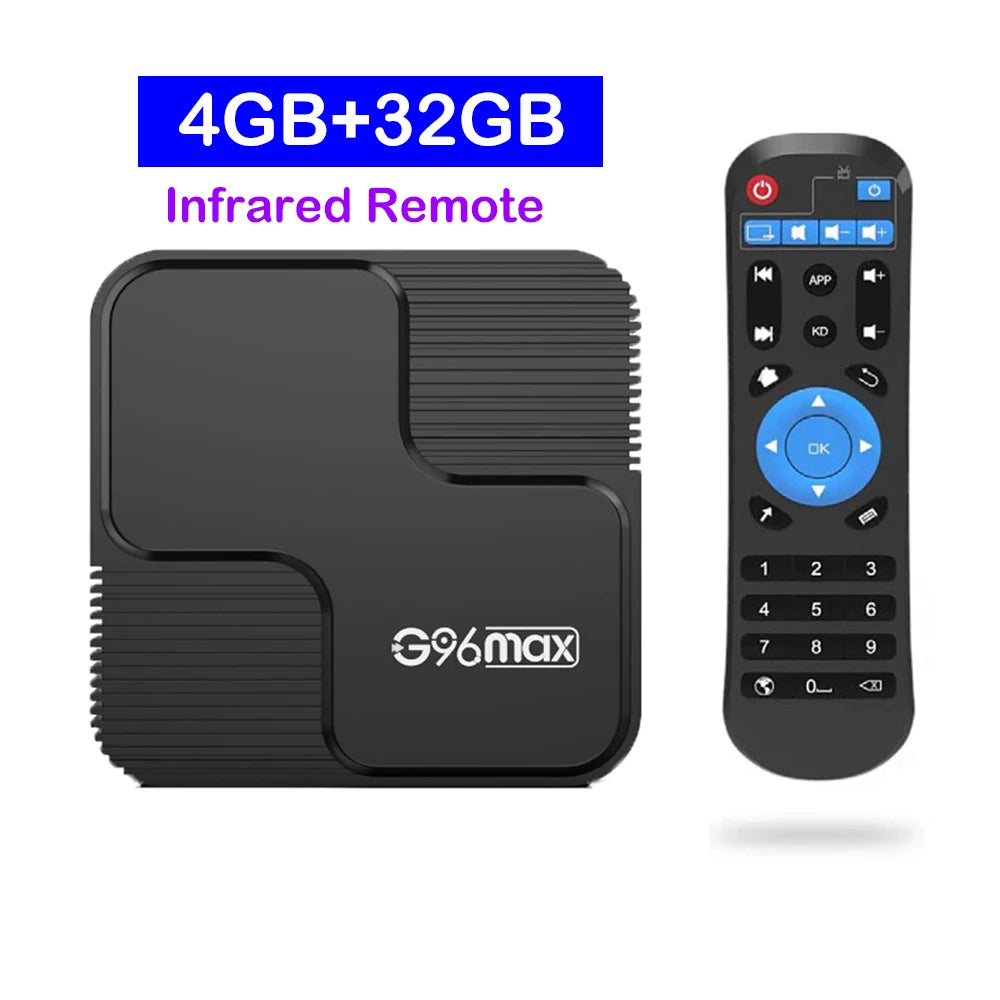 Smart TV Box G96 Max Android 14 Allwinner H618 Support Dual Band Wifi 2.4G 5G Wifi6 AV1 8K 8GB 32GB 64GB 128GB ATV Media Player