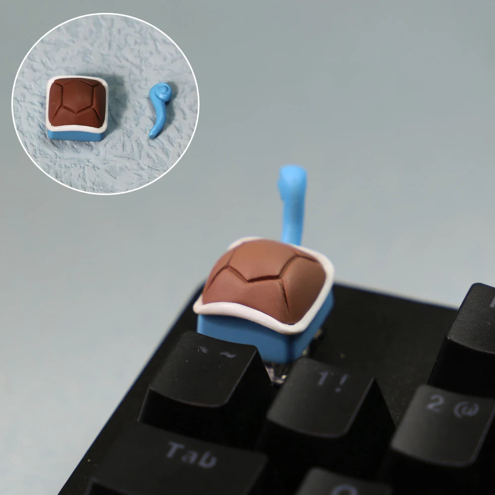 1pc Cartoon Personality Tail Gaming Keycap Elves Keycaps festival gift For Cherry MX Mechanical Keyboard Key Cap