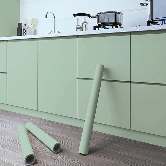 8MSelf-adhesive Film Matt Solid Color Sticker Furniture Kitchen for Cupboards Tables Wall DIY Renovation Wallpaper contact paper