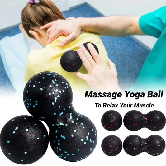 Yoga Peanut Balls Body Massage Fascia Ball Suit Foam Block High Density Muscle Relaxation Lacrosse Exercise Fitness Relieve Pain