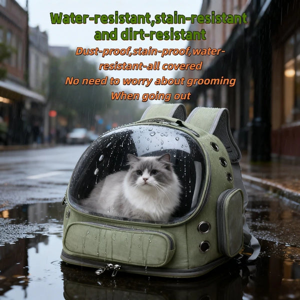 Transparent Pet Carrier Backpack Ideal Cat Accessories Outdoor Pet Shoulder Bag Breathable Pet Supplies With Ample Ventilation