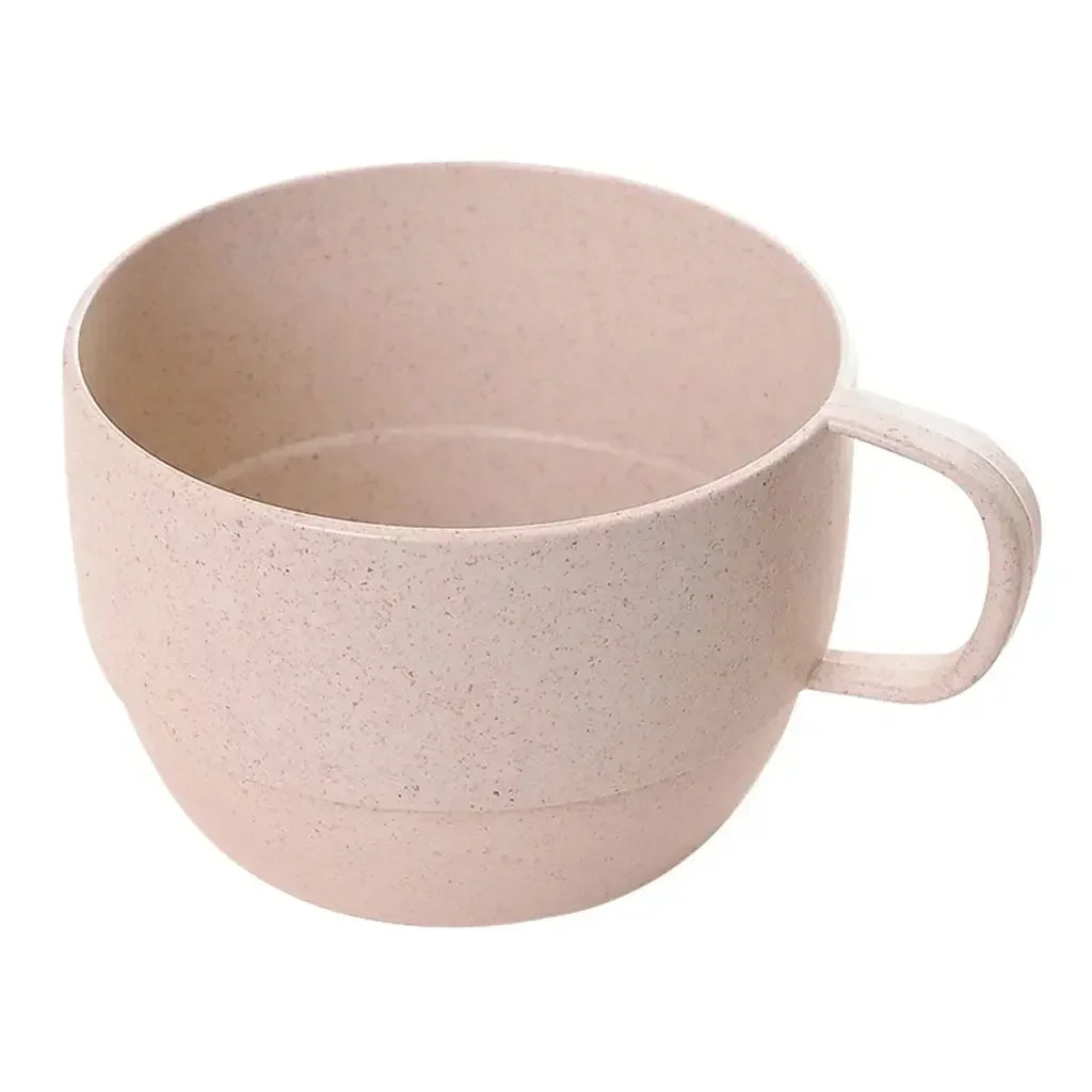 Eco-friendly Wheat Milk Cup  Breakfast Tea Mug  Simple Drinking Cup  Coffee Cups  European Style