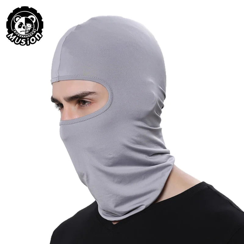 Musion Motorcycle Balaclava Sun Protection Full Face Mask Breathable Mesh Airsoft Mask Balaclava Bicycle Cycling Head Cover Unde