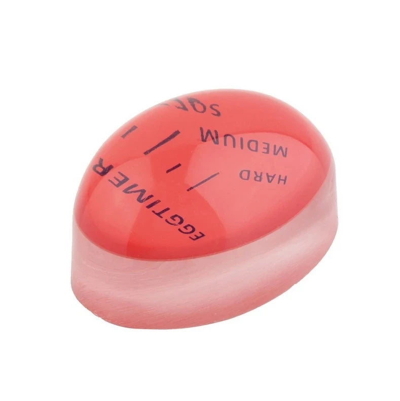 Eco-Friendly Resin Red Eggs Timer Egg Timer Resin Boiled Egg Cooker Color Changing Cooking Temperature Observer Kitchen Tool