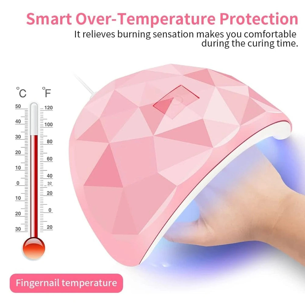 LINMANDA UV LED 54W Lamp Sunlight Nail Dryer Lamp Nail Professional Nail Art Tools Accessories for Fingernail Toenail Salon