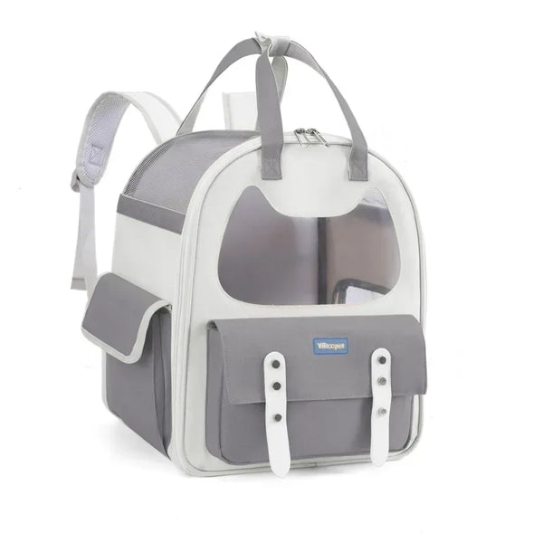 Portable Breathable Backpack for Carrying Pet Cats and Small Dogs - Pet Travel Supplies for Outdoor Use