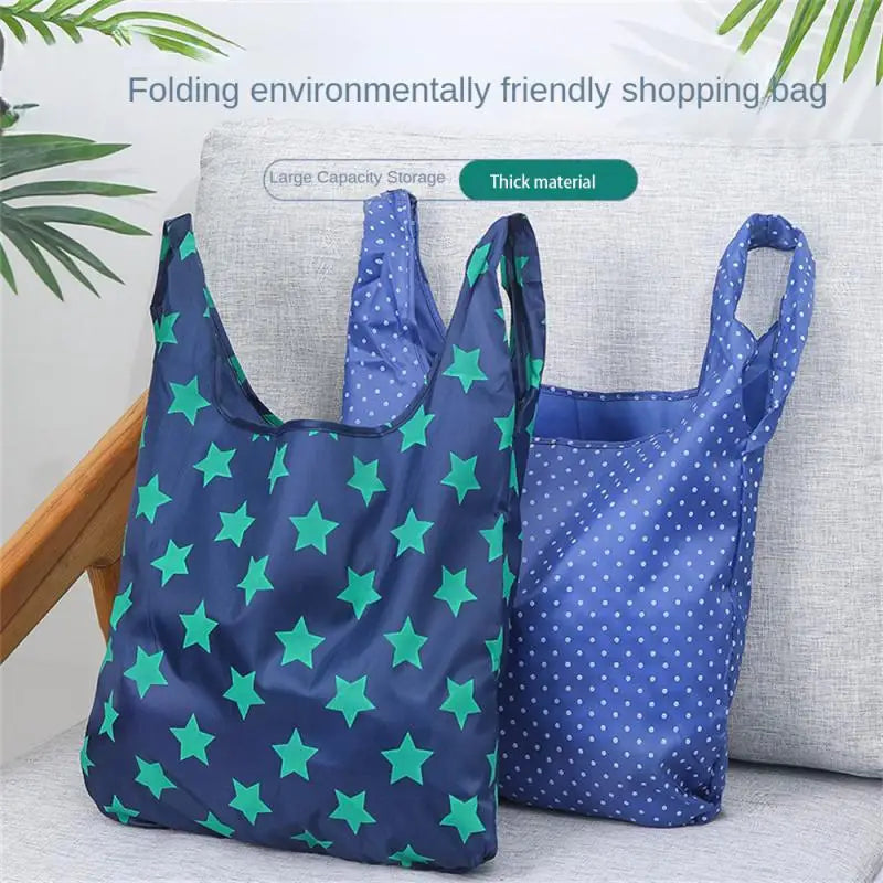 Reusable Foldable Supermarket Shop Large Folding Shopping Bag Easy to Carry Eco-friendly Big Capacity Eco Storage Handbag