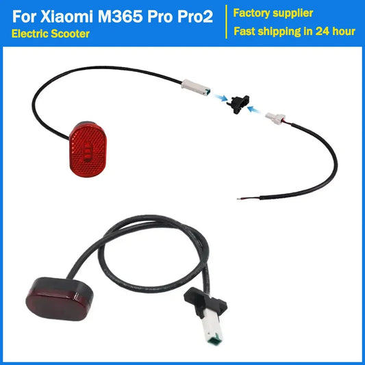 Rear Fender Tail Light for Xiaomi M365 Pro Pro2 Electric Scooter Foldable Resistant Taillight Smart Tail Cable Repair Parts