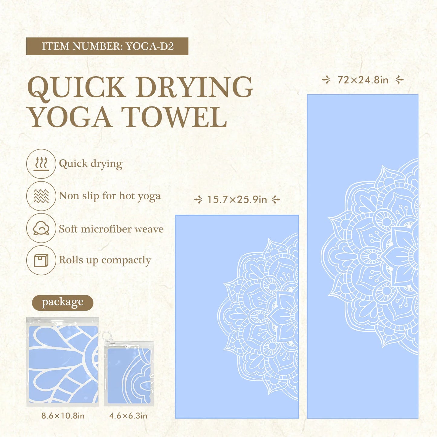 Eco-Friendly Yoga Mat Cover - Anti-Slip, Odor-Resistant, Lightweight, for Travel & Home Workouts - 필라테스 (Pilates)