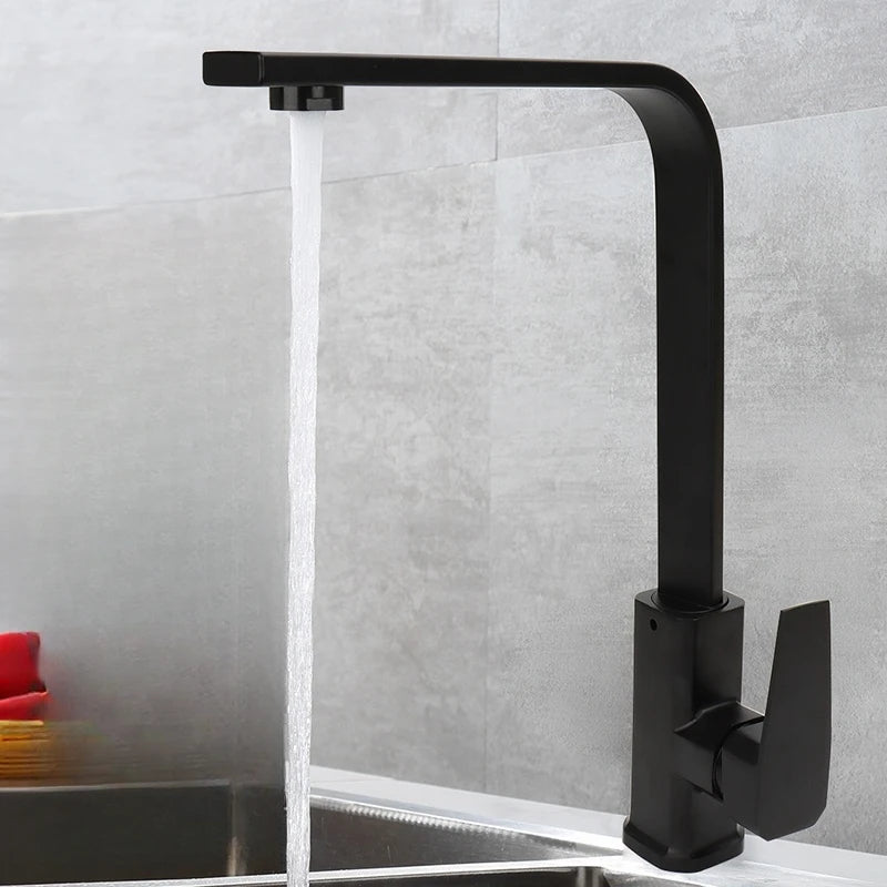 Kitchen Faucet Hot And Cold Water Mixer 360 Degree Rotating Vessel Sink Tap Deack Mounted for Kitchen