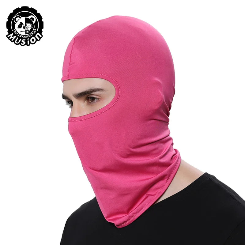 Musion Motorcycle Balaclava Sun Protection Full Face Mask Breathable Mesh Airsoft Mask Balaclava Bicycle Cycling Head Cover Unde