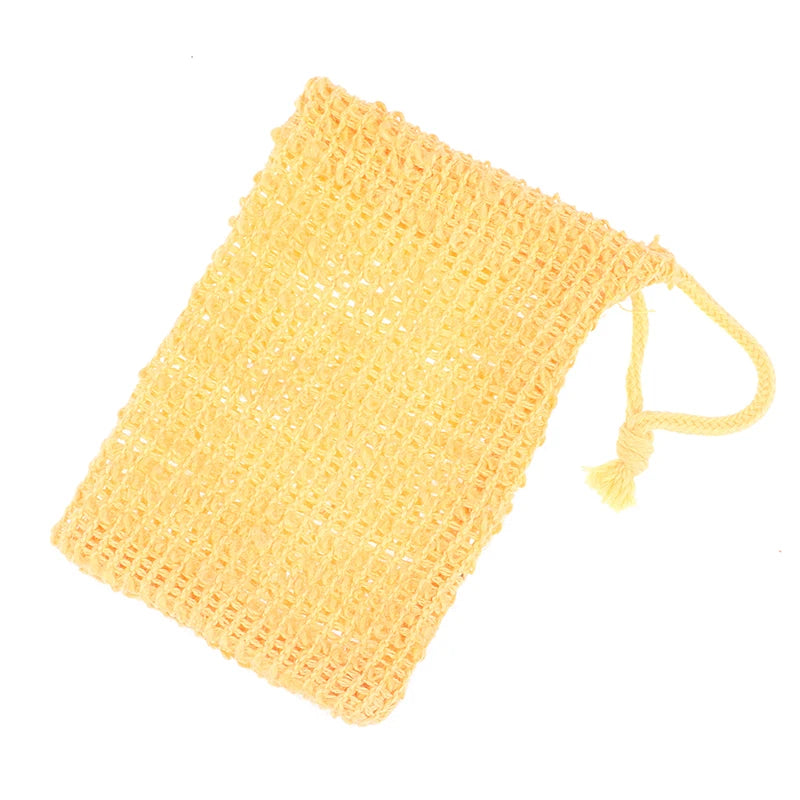 Cotton Linen Soap Saver Bag Pouch Bar Plentiful Bubble Foam Soap Bags Exfoliating Soap Mesh Bags for Shower Soap Holder Pocket