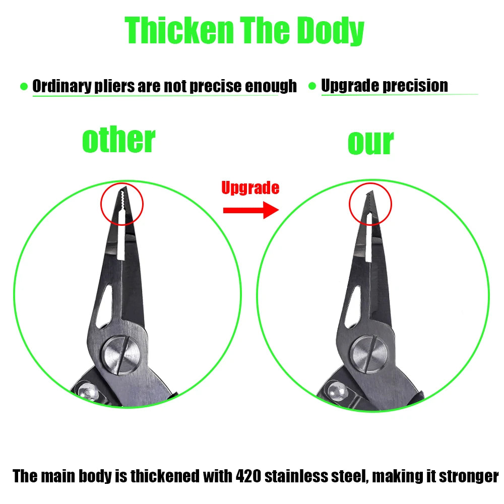 New Multifunctional Fishing Pliers Accessories 420 Stainless Steel Body Scissors Line Cutter Hooks Remover Outdoor Fishing Tools