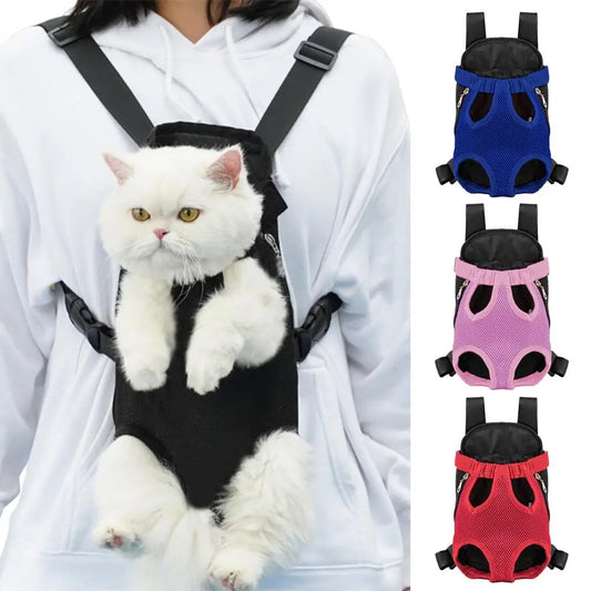 Pet Carrier Backpack Adjustable Pet Front Carrier for Hiking And Riding Dog Backpack Pet Legs Out Travel Bag for Cats Small Dogs