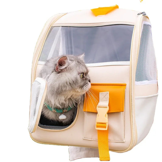 Pet Backpack Small Dog Cat Go Out Bags Breathable Travel Space Capsule Pet Cat Fashion High Quality Carrying Transport Knapsack