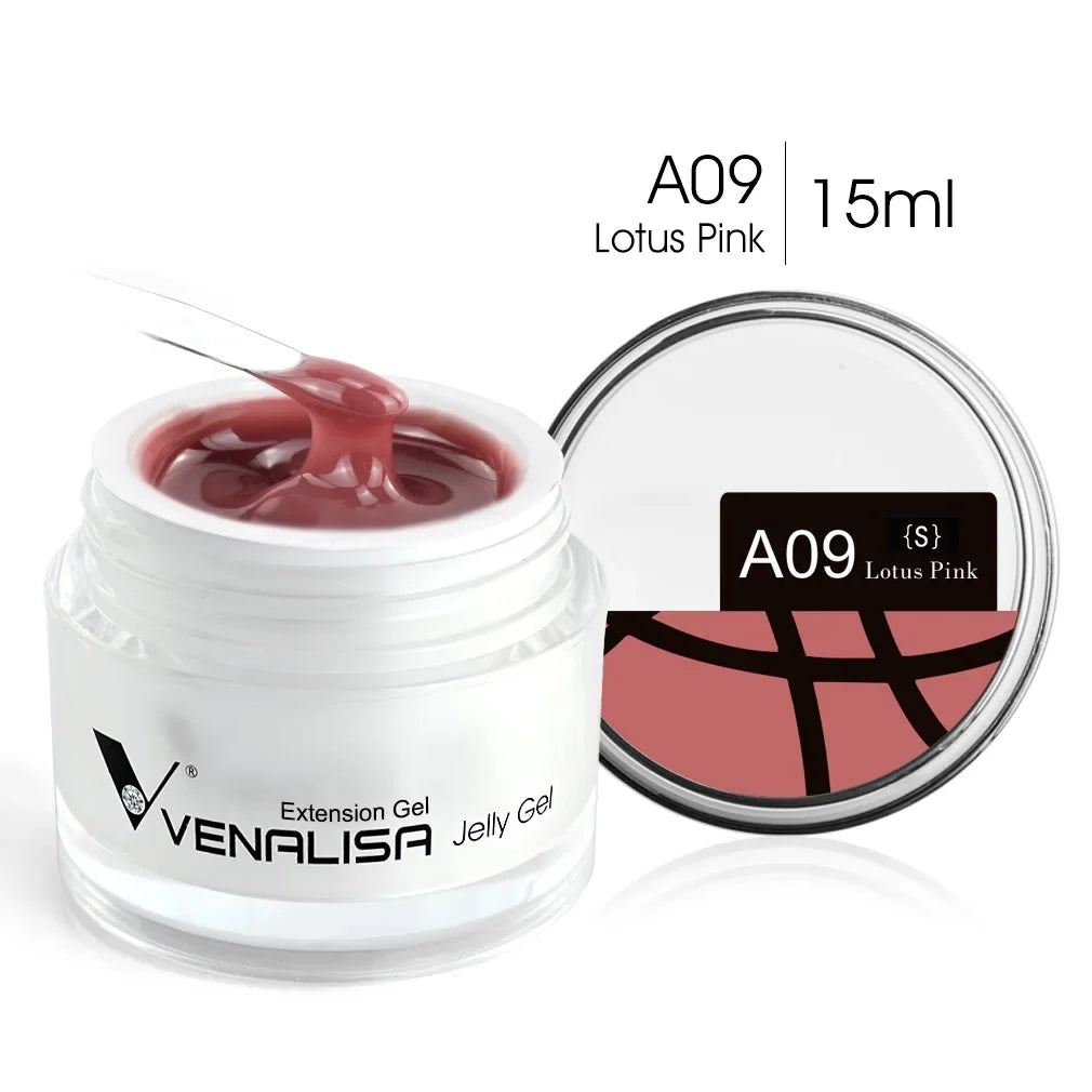 15ml Venalisa Poly Nail Gel 12 Color Camouflage Color UV LED Nail Polish Builder Extension Gel Nail Self Leveling Jelly Manicure