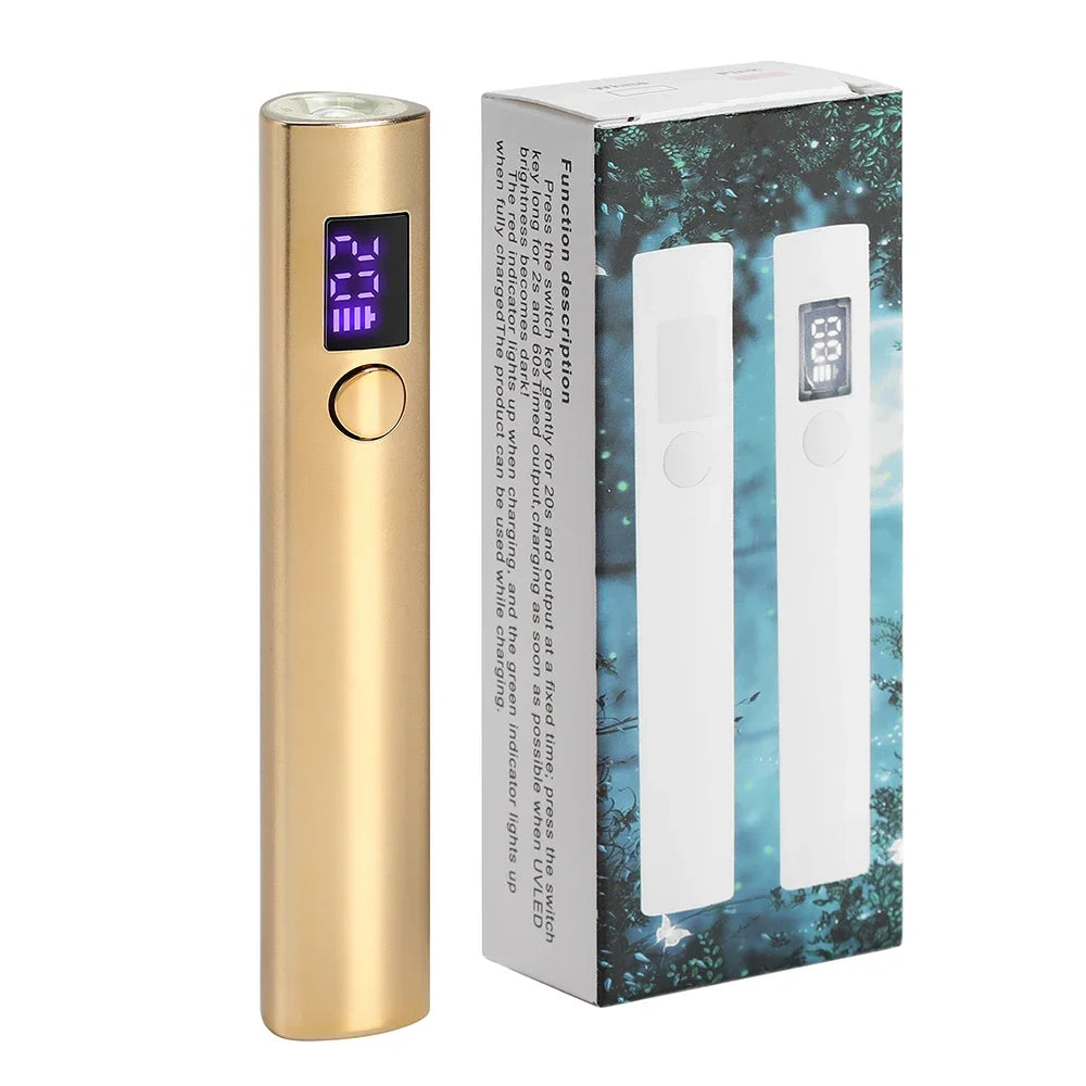 Handheld UV Led Nail Lamp Nail Dryer Nail Light For Curing All Gel Polish Rechargeable Quick Drying Manicure Lamp Nail Art Tools