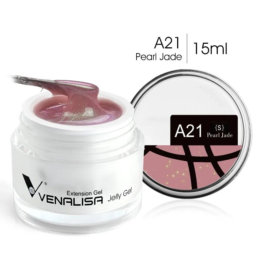15ml Venalisa Poly Nail Gel 12 Color Camouflage Color UV LED Nail Polish Builder Extension Gel Nail Self Leveling Jelly Manicure