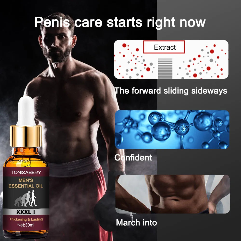 XXXL Penis Enlargement Oil 30 ML Penies Growth Thickening Oil for Men Big Cock Increase Essential Oils Enhanced Sexual Ability