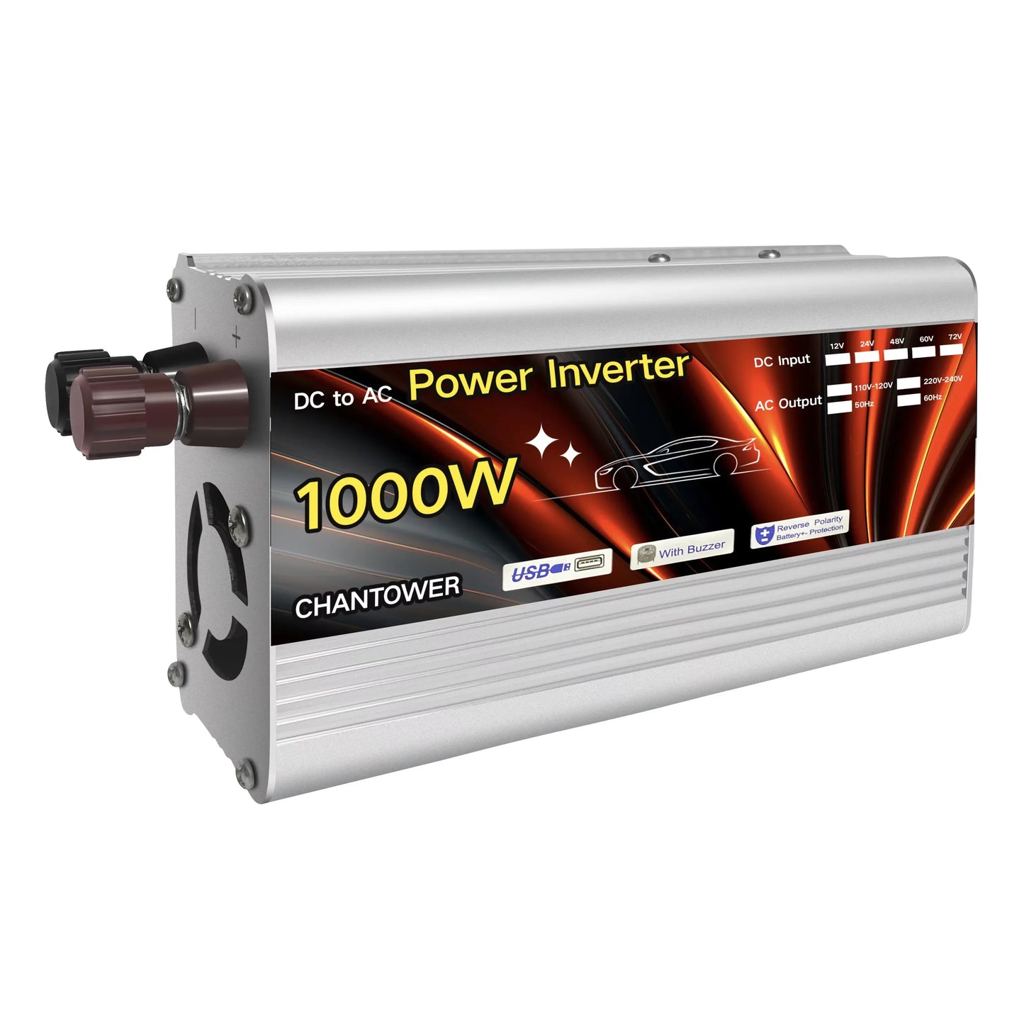 Inverter 12v 220v Solar Inverter 500W 1000W 1500W 2000W Portable Voltage Transformer Auto Charger Converter Car Power Inverter