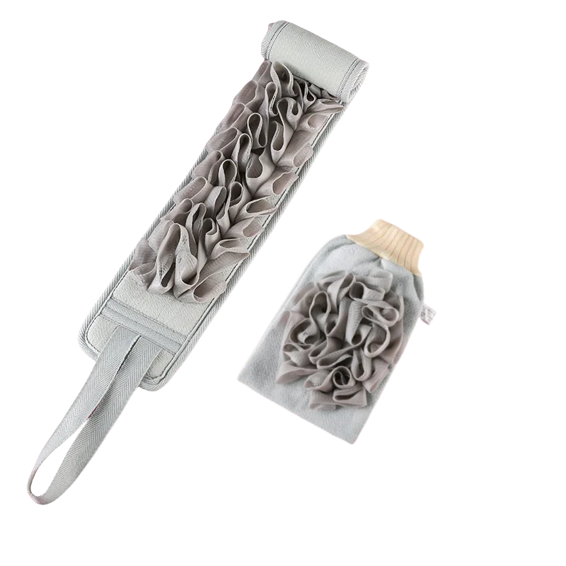 2-in-1 Pullback Towel Strong Rubbing Back Bath Towel Bath Bar Bath Flower Rubbing Mud Home Rubbing Bath Towel