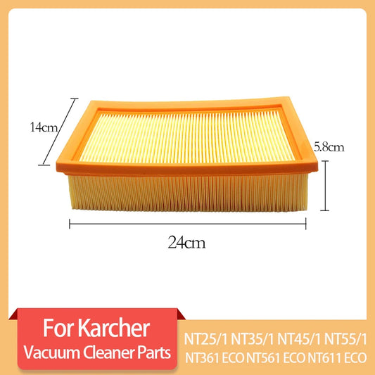 HEPA Filter For Karcher NT25/1 NT35/1 NT45/1 NT55/1 NT361 ECO NT561 ECO NT611 ECO Vacuum Cleaner Air Filters Replacement Parts