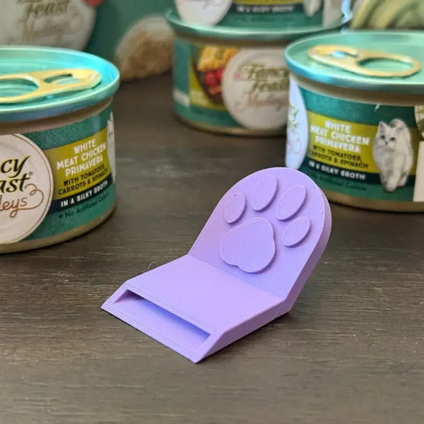 Pet Can Opener for Women - Ergonomic Non-Slip Grip, Safe for Cat/Dog Food, Durable Plastic Kitchen
