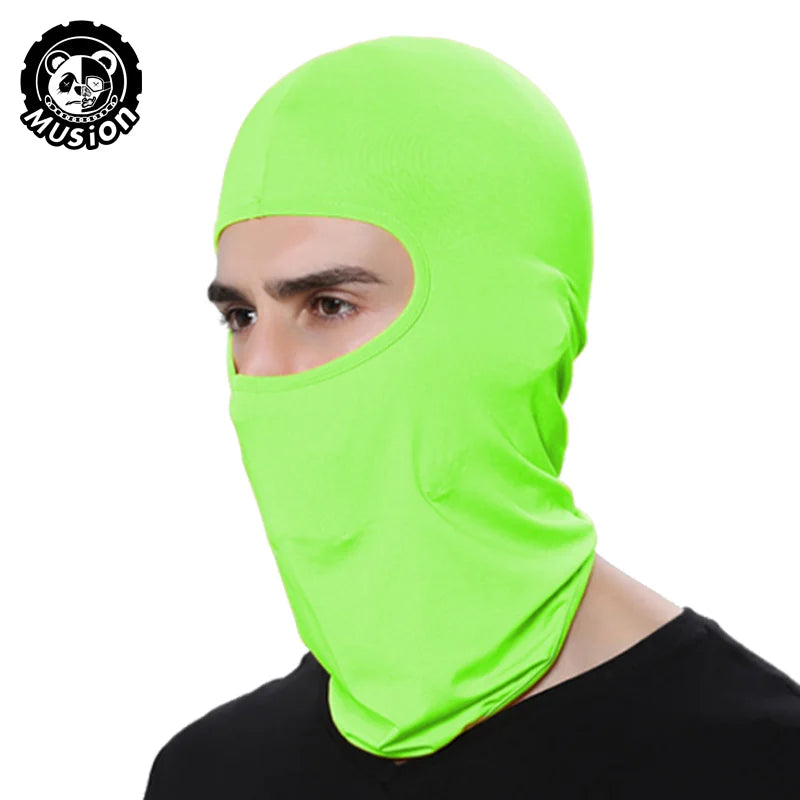 Musion Motorcycle Balaclava Sun Protection Full Face Mask Breathable Mesh Airsoft Mask Balaclava Bicycle Cycling Head Cover Unde