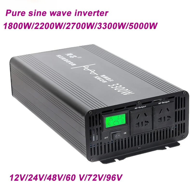 Inverter 12V 220V Pure Sine For Car And Household Use DC to AC 1800W-5000W 12V 24V 48V 60V 72V96V