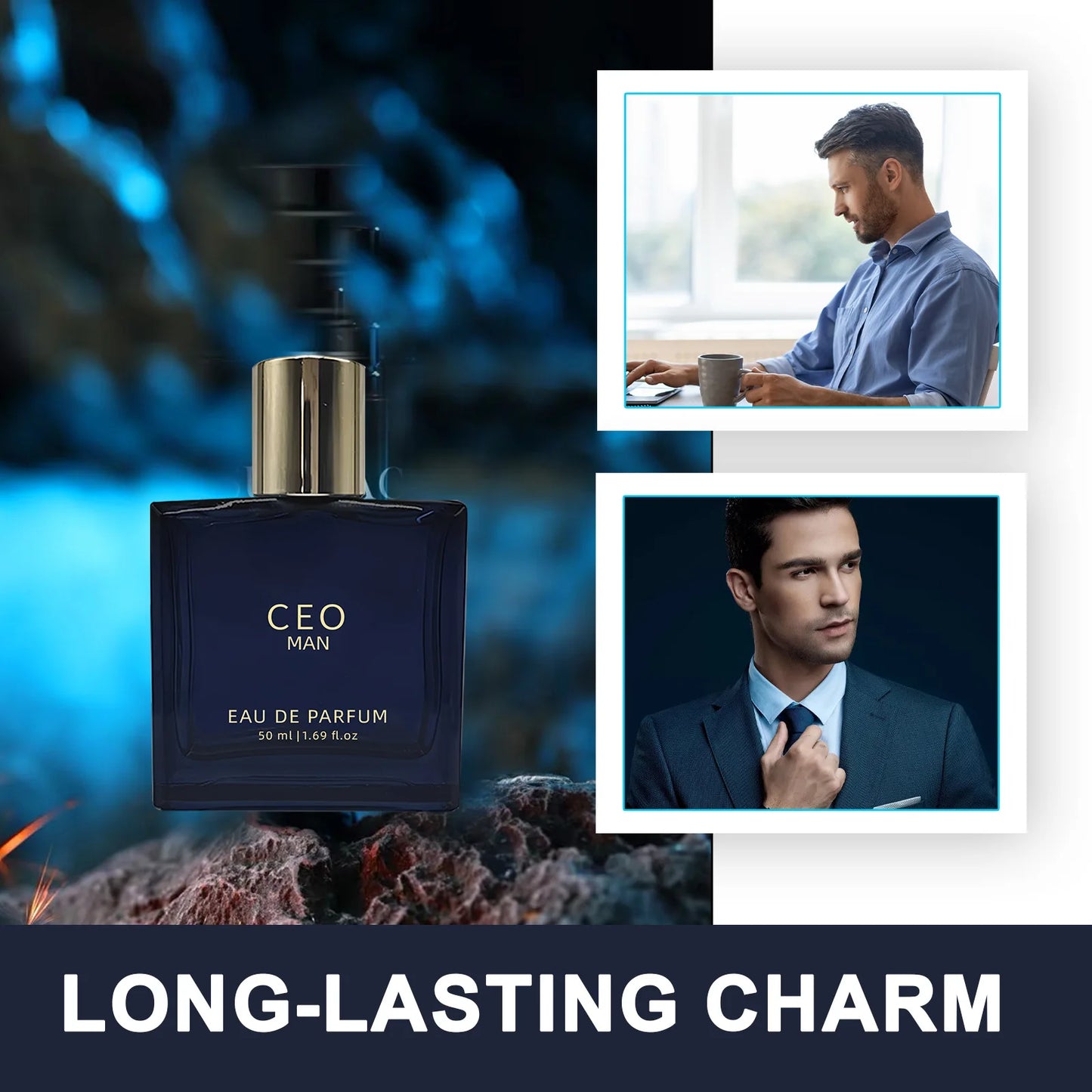 Luxury Charming CEO Perfume Spray,Men Eau De Parfum Mist,Floral Fruity Women Date Scent,Vanilla/Sandalwood/Lemon/Amber Fragrance