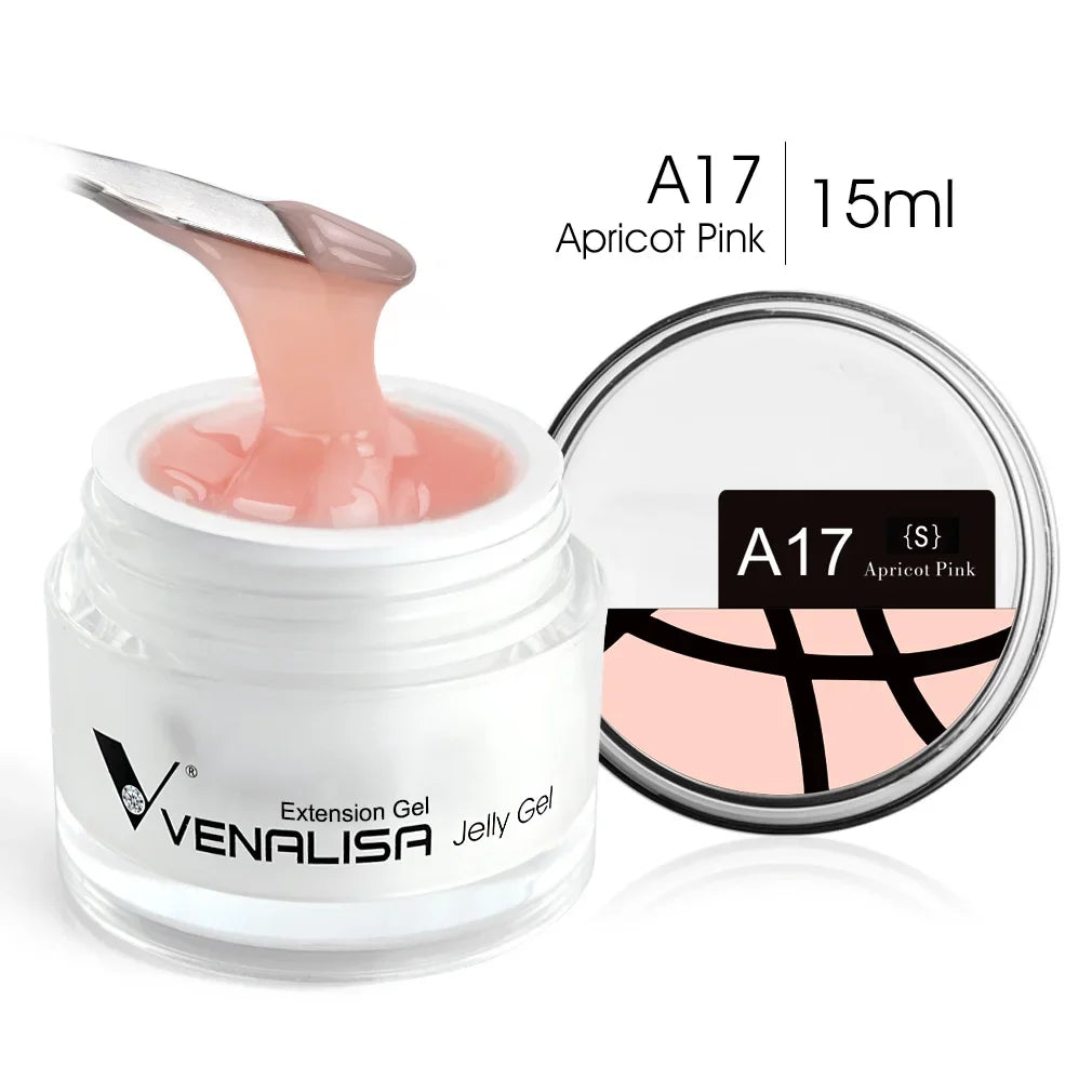 15ml Venalisa Poly Nail Gel 12 Color Camouflage Color UV LED Nail Polish Builder Extension Gel Nail Self Leveling Jelly Manicure