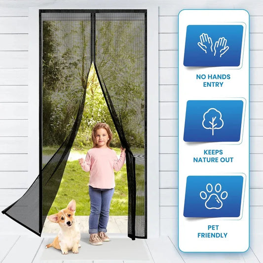 Fibreglass Magnetic Suction Door Screen Mosquito Net Curtain Fly Insect Automatic Closing Door Screen For Kitchen And livingoom