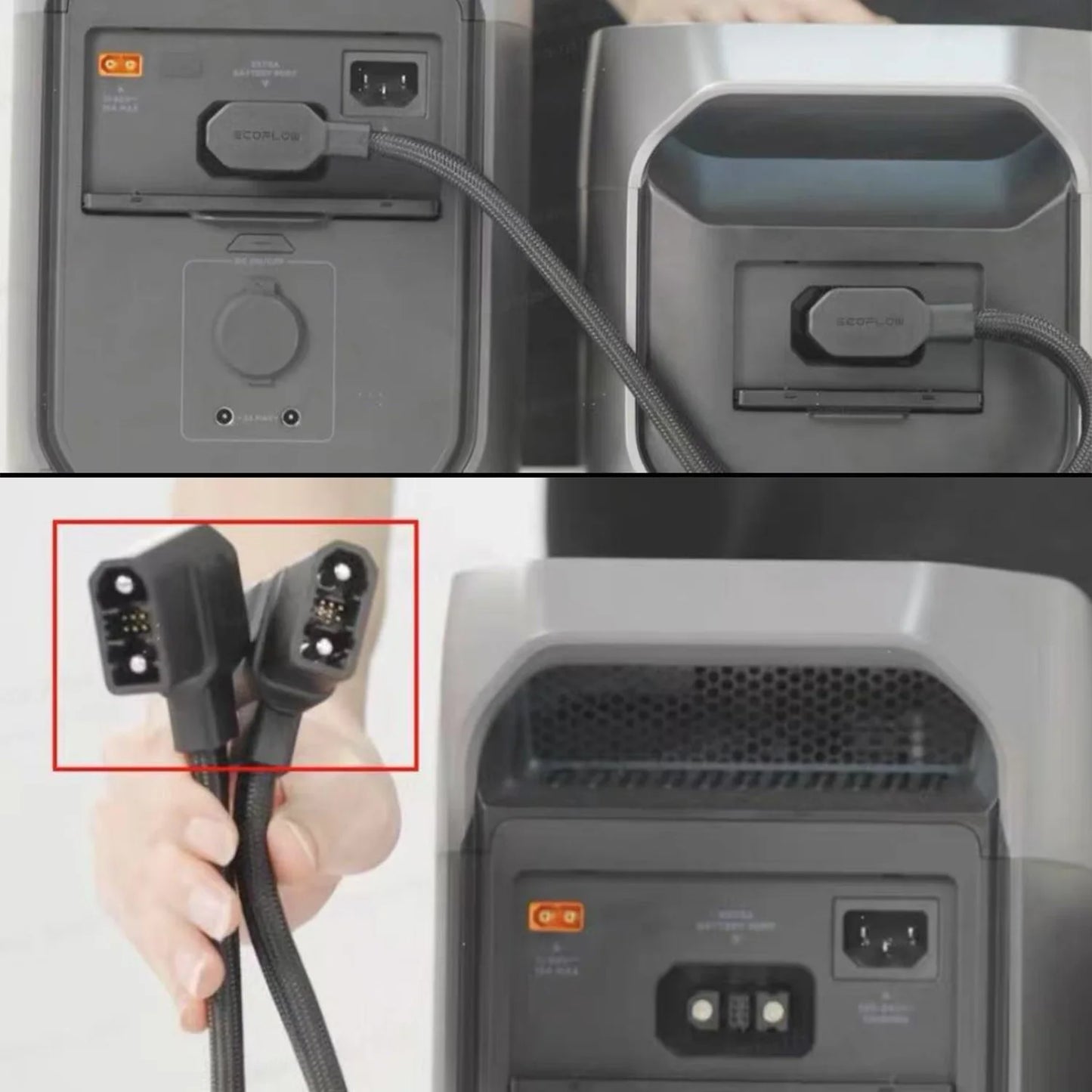 EcoFlow Extra Battery Cable Connection Wire 0.5M