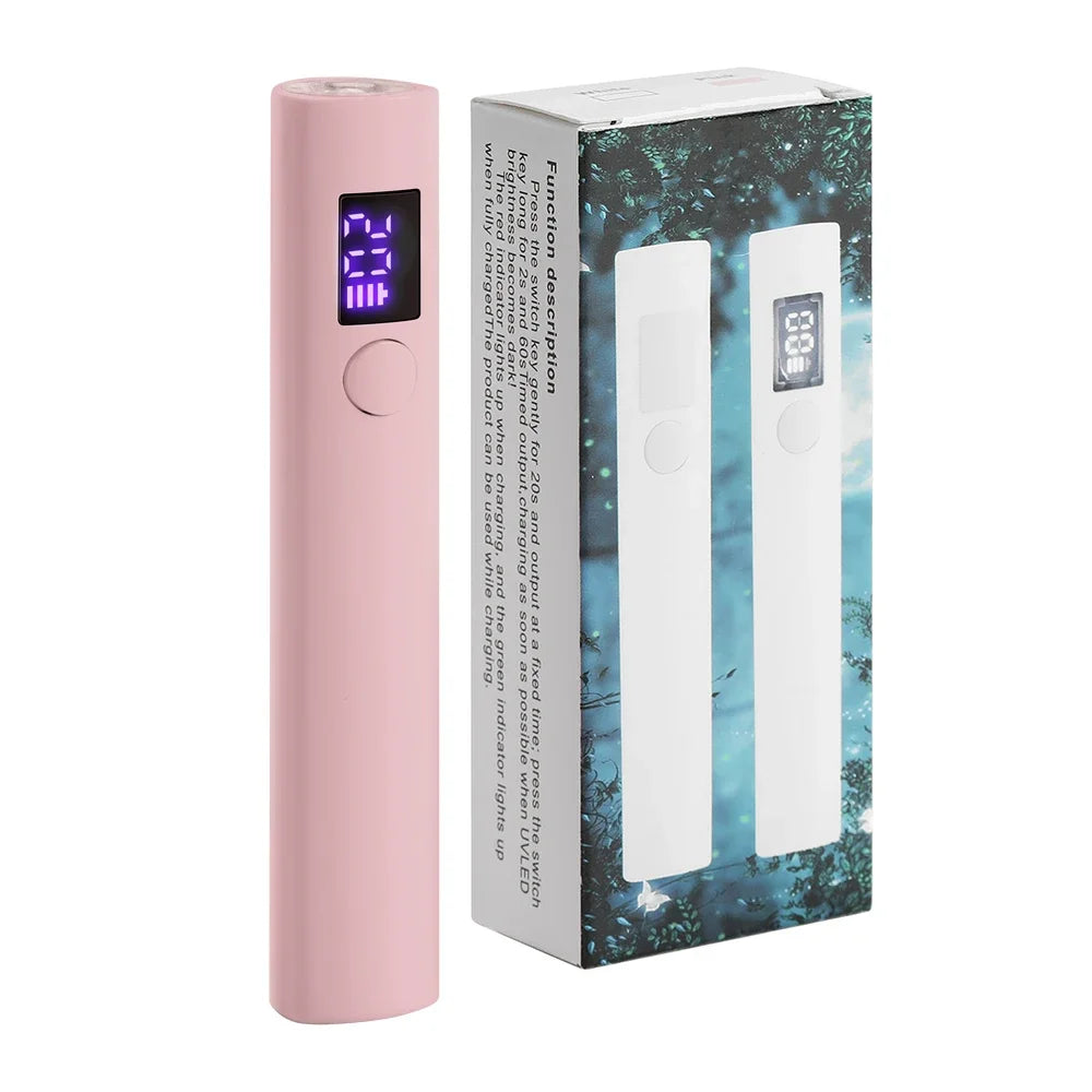 Handheld UV Led Nail Lamp Nail Dryer Nail Light For Curing All Gel Polish Rechargeable Quick Drying Manicure Lamp Nail Art Tools