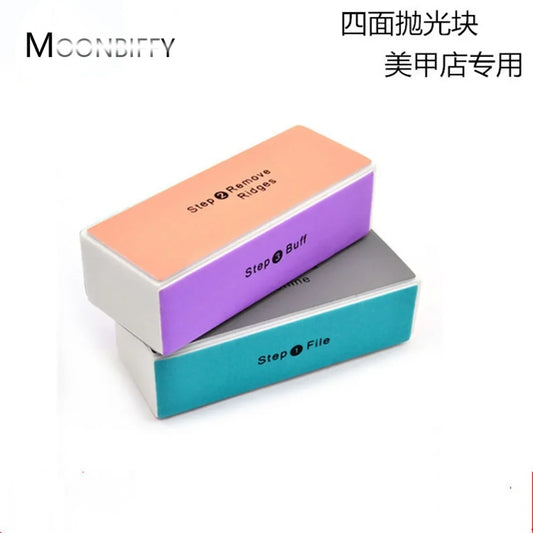 1pc Nail Buffer Block Polish Sanding Nail File 4 Step Nail Art Tips Tool Colorful Sponge Files Buffering Tools Manicure Uñas