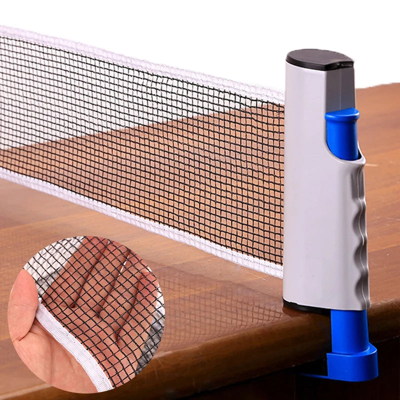 Portable Table Tennis Net Cover Gauge Retractable Table Tennis Set Catcher Racks Adjustable Tools Outdoor Home Sports Clip On