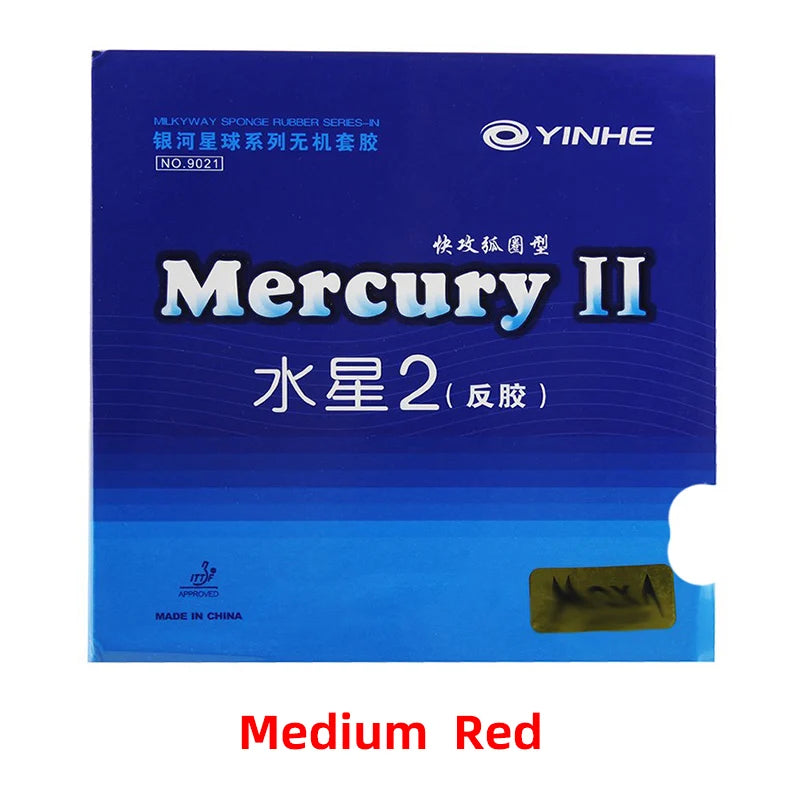 YINHE Mercury 2 Table Tennis Rubber Pimples-in Ping Pong Rubber for Quick Attack with Loop