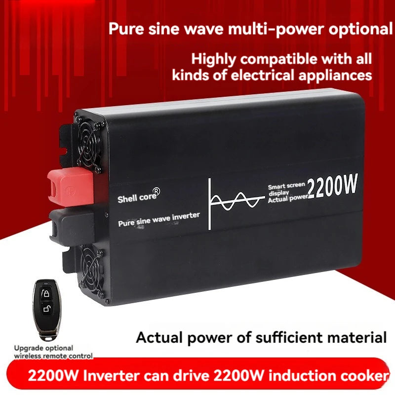 Inverter 12V 220V Pure Sine For Car And Household Use DC to AC 1800W-5000W 12V 24V 48V 60V 72V96V