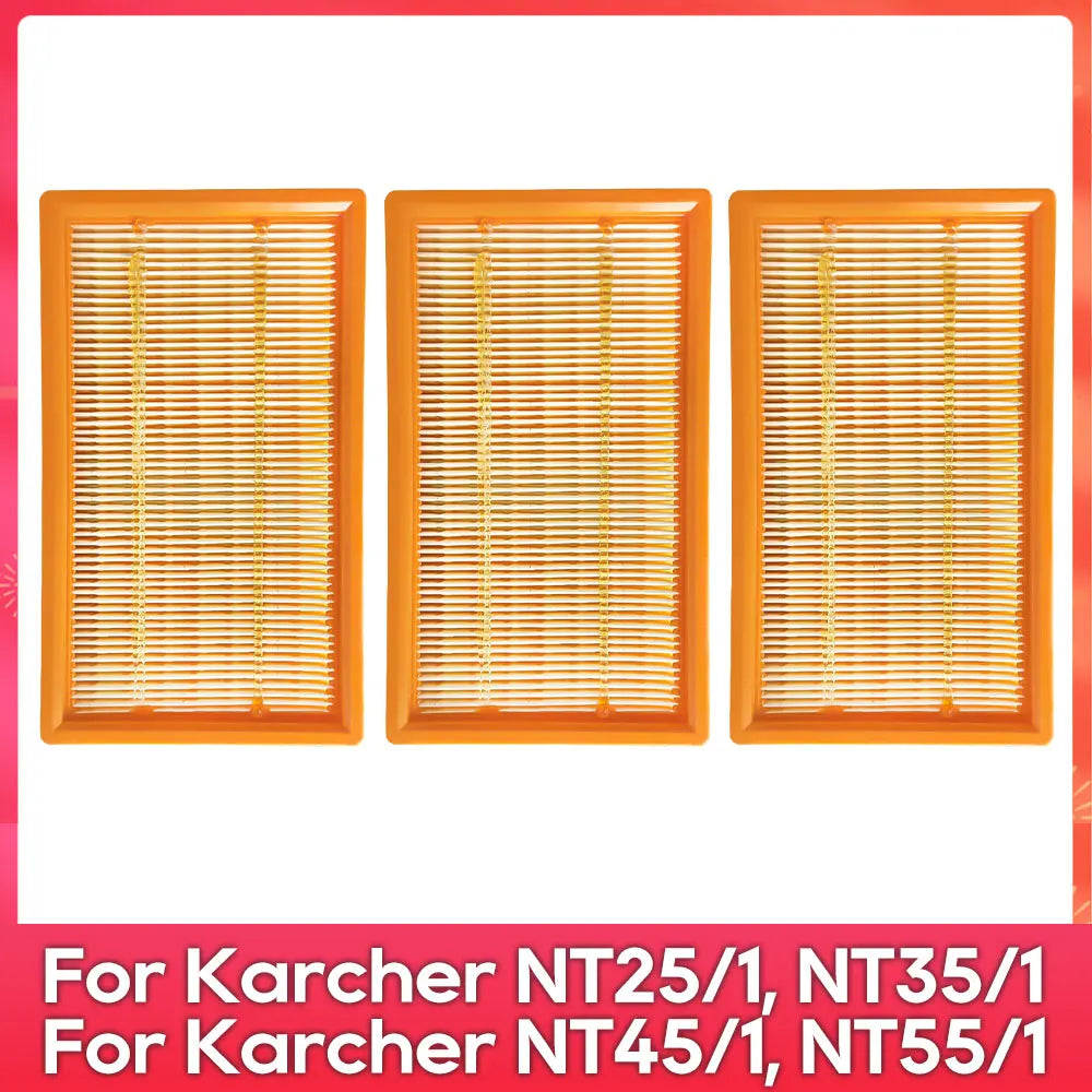 Filter Compatible for ( Karcher NT 25/1, NT 35/1, NT 45/1, NT 55/1, NT361 ECO, NT561 ECO, NT611 ECO, Bosch VAC140 ) Accessory