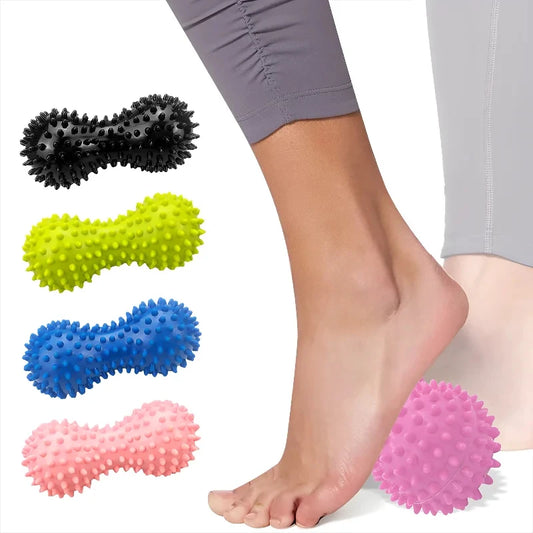 Peanut Massage Spiky Ball Training Muscle Pain Stress Foot Massager Relaxation Myofascial Balls For Plantar Trigger