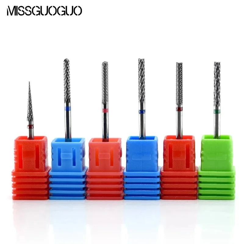 18 Types Carbide Diamond Nail Drill Milling Cutter for Manicure Pedicure Electric Nail File Rotary Burr Dead Skin Remove Tool