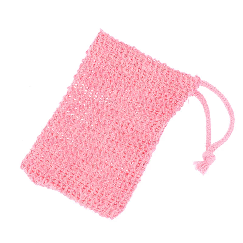 Cotton Linen Soap Saver Bag Pouch Bar Plentiful Bubble Foam Soap Bags Exfoliating Soap Mesh Bags for Shower Soap Holder Pocket