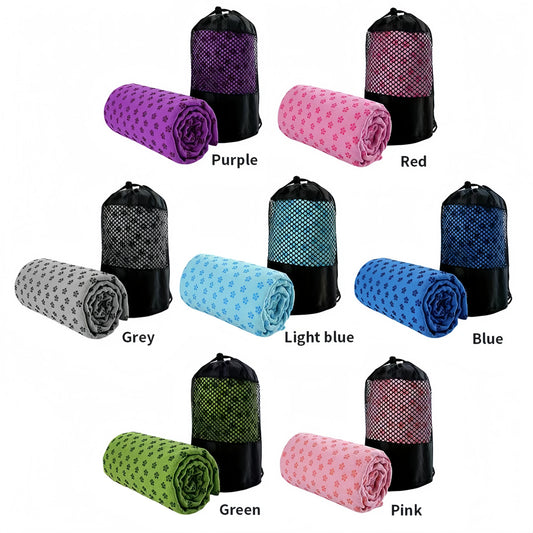 183*63cm Yoga Non-Slip Mat, Ultra-Fine Fiber, Thickened and Widened, Pvc Plum Blossom Dot Yoga Mat, Home Sweat-Absorbing Exercise Auxiliary Mat, Foldable Sweat-Absorbing Yoga Fitness Mat, Yoga Mat