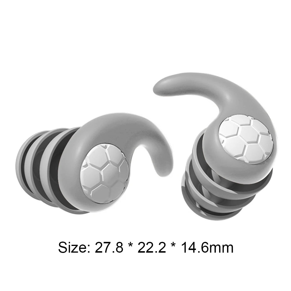 Silicone Earplugs Waterproof Swimming Ear Plugs Noise Reduction Ear Protector for Sleeping Diving Soft Nano Silica Gel Earplug